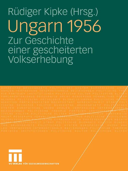 Title details for Ungarn 1956 by Rüdiger Kipke - Available